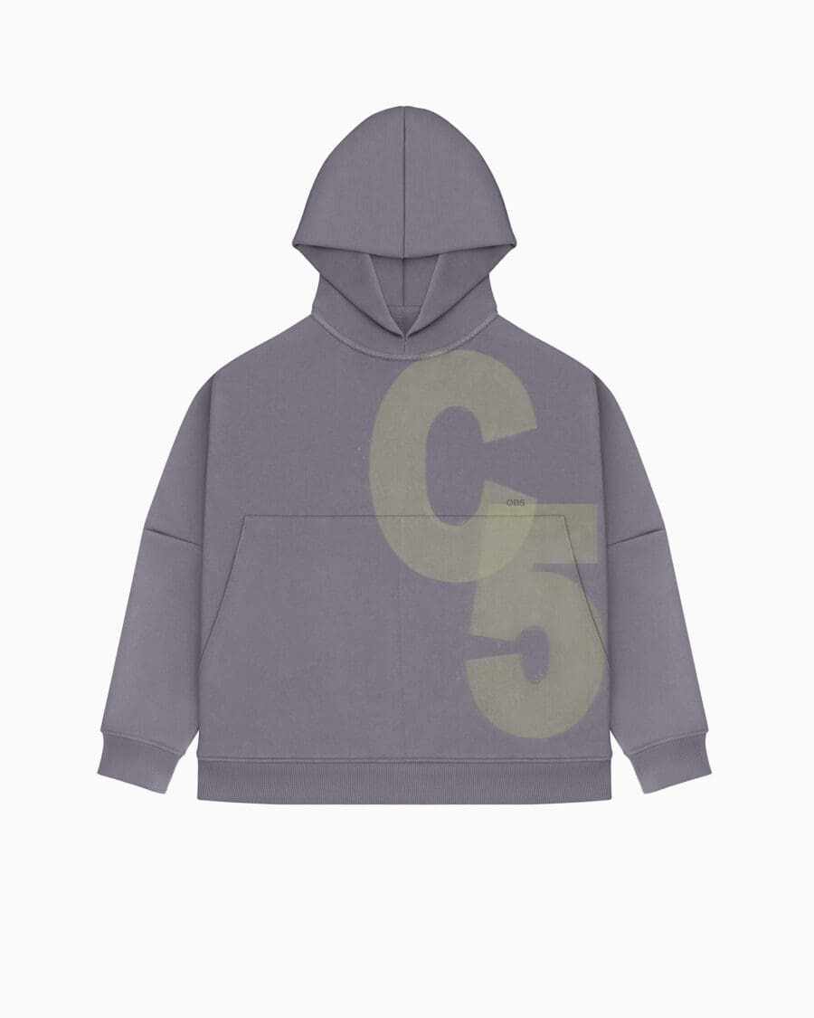 C5-Hand-Bleached / Hoodie Grey