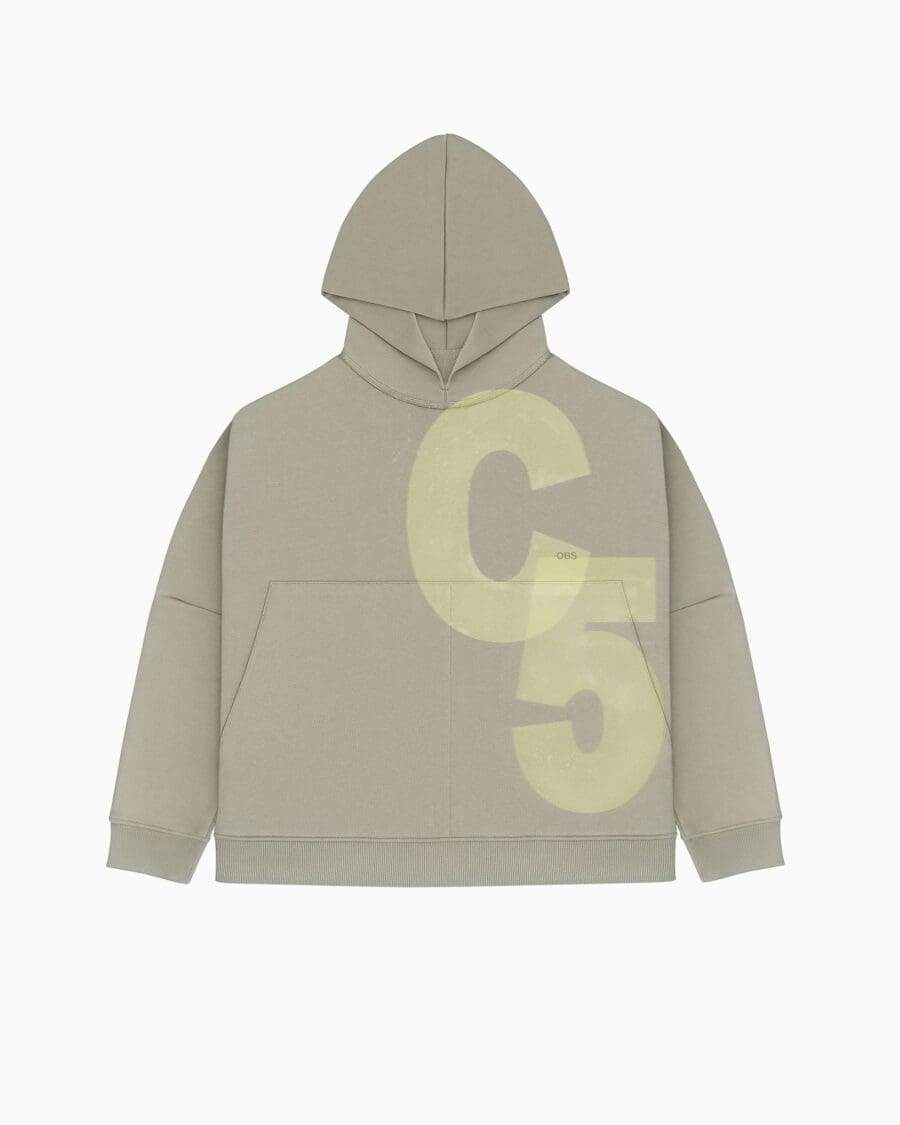 C5-Hand-Bleached / Hoodie Olive