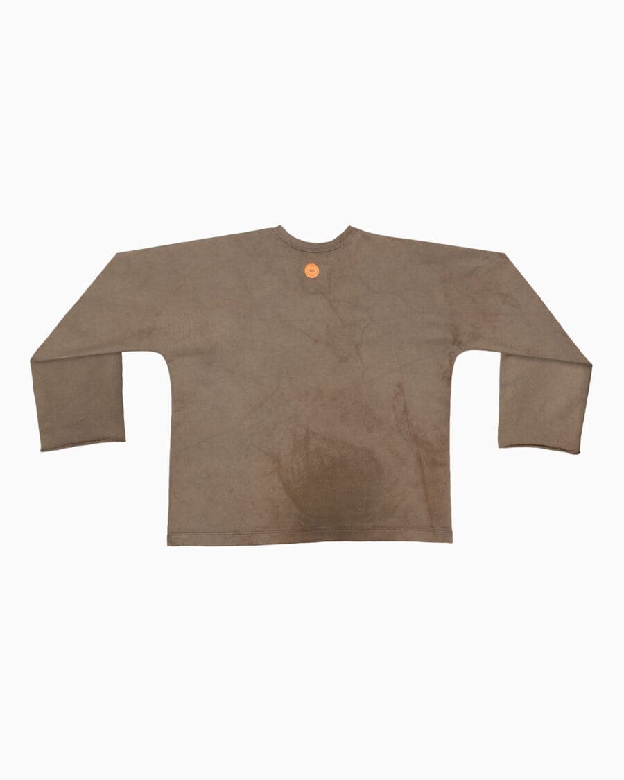 Alternative view of T-Cut Crewneck Brown